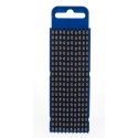 HellermannTyton Snap-On Pre-Printed Cable Marker, White "0" Legend, 2.8 to 3.8 mm Cable Diameter, Polyamide Material WIC2