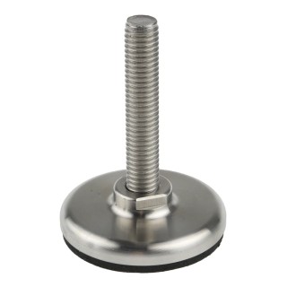 Nu-Tech Engineering Stainless Steel Adjustable Foot M8 Thread Size 40 mm Thread Length, 450 kg Static Load Capacity A300/001