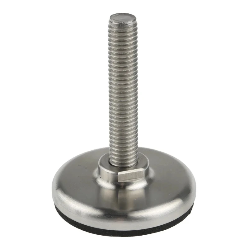 Nu-Tech Engineering Stainless Steel Adjustable Foot M8 Thread Size 40 mm Thread Length, 450 kg Static Load Capacity A300/001
