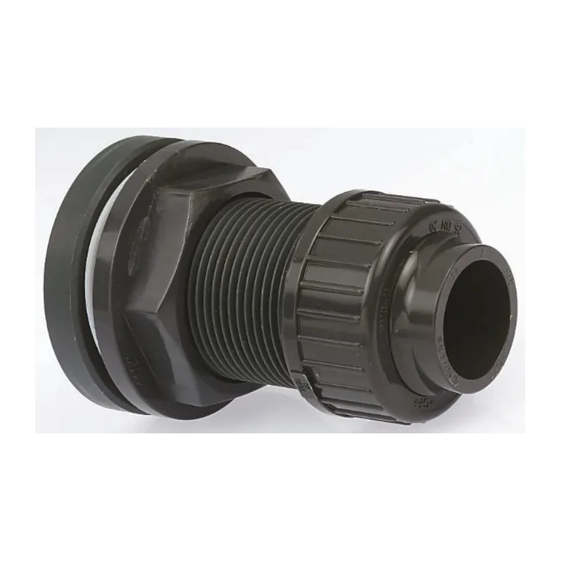 Georg Fischer Plastic Pipe Fitting Straight Metric Tank Adapter 1 in 20 mm 161050246