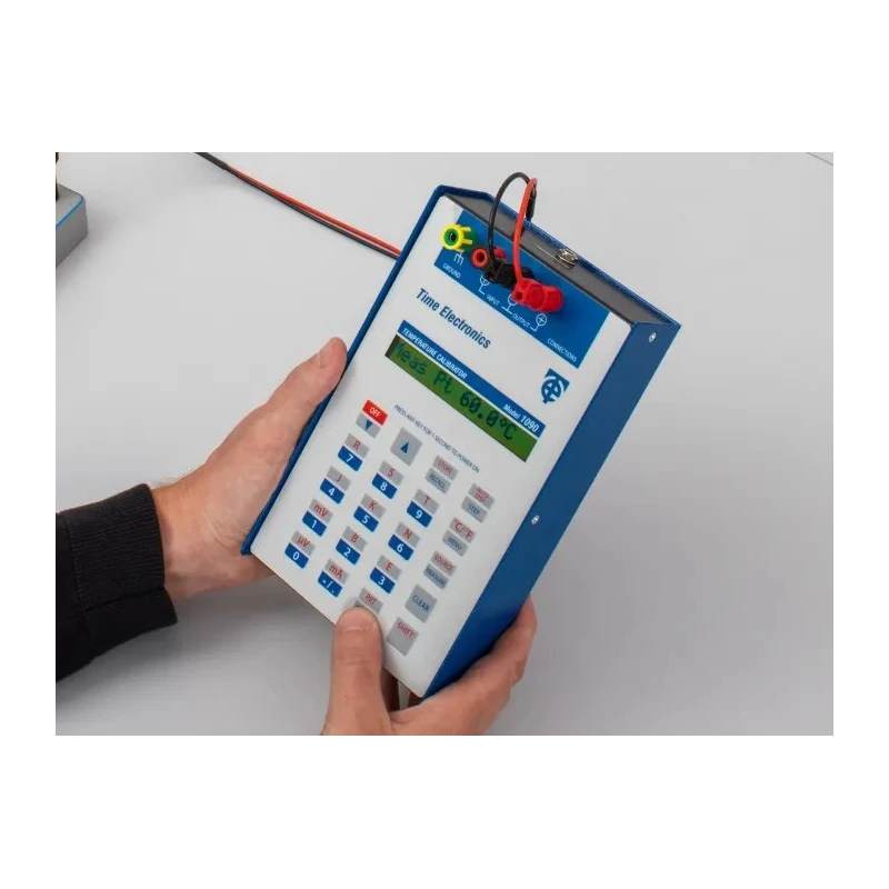 Time Electronics Thermocouple Temperature Calibrator 1090, NiMH Battery, 0.2 °C Accuracy, 0.1 °C/°F Resolution 1090