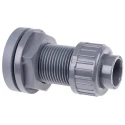 Georg Fischer Plastic Pipe Fitting Straight Press Fit Tank Adapter 1/2 in 1/2 in 161050226