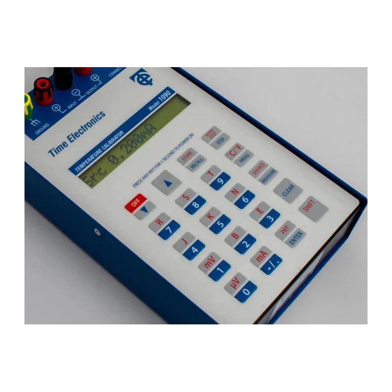 Time Electronics Thermocouple Temperature Calibrator 1090, NiMH Battery, 0.2 °C Accuracy, 0.1 °C/°F Resolution 1090