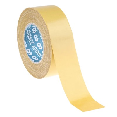 Advance Tapes Transparent Double Sided Cloth Tape 50mm x 25m, Adhesion 7.8N/cm, Tensile Strength 41N/cm, Cloth AT305