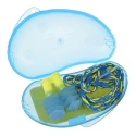 Honeywell Safety Yellow Blue Reusable Corded Ear Plugs 28dB SNR 1011282
