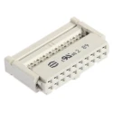 HARTING 20-Way IDC Connector Female for Cable, 2 Row, 2.5A, 320V AC, Gold Plating, SEK 18 Series 09185206813