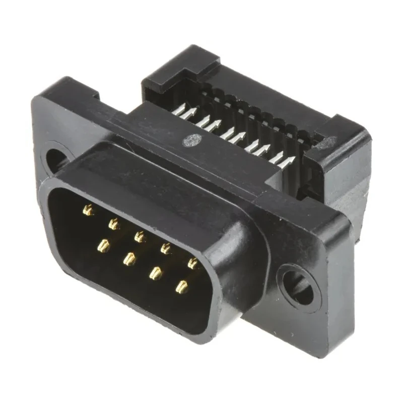 TE Connectivity Amplimite HDF-20 9 Way Right Angle 2.77 mm Pitch Cable D-Sub Connector with 4-40 Screw Male 1658615-4
