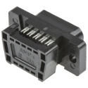 TE Connectivity Amplimite HDF-20 9 Way Right Angle 2.77 mm Pitch Cable D-Sub Connector with 4-40 Screw Male 1658615-4