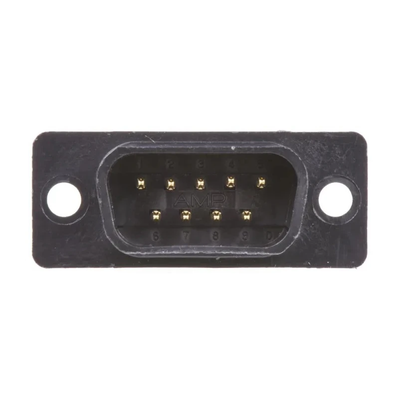 TE Connectivity Amplimite HDF-20 9 Way Right Angle 2.77 mm Pitch Cable D-Sub Connector with 4-40 Screw Male 1658615-4