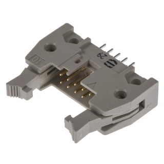HARTING SEK 18 Series Straight Through Hole PCB Header, 10 Contacts, 2.54 mm Pitch, 2 Row, Shrouded 09185106904