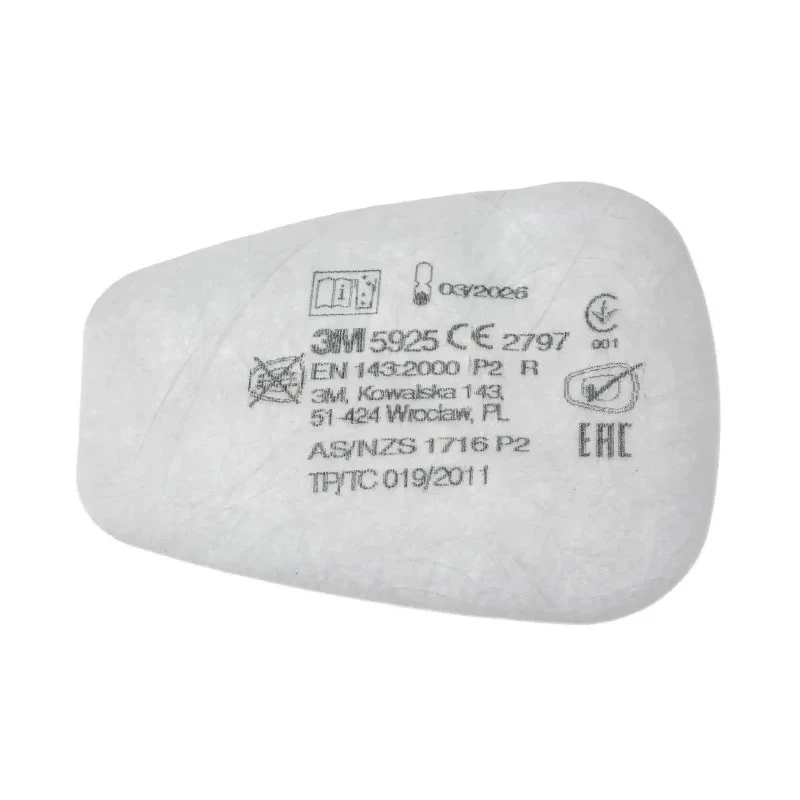 3M Dust Filter with Bayonet Connection for 3M 7000 and 6000 Series Respirators 5925 P2