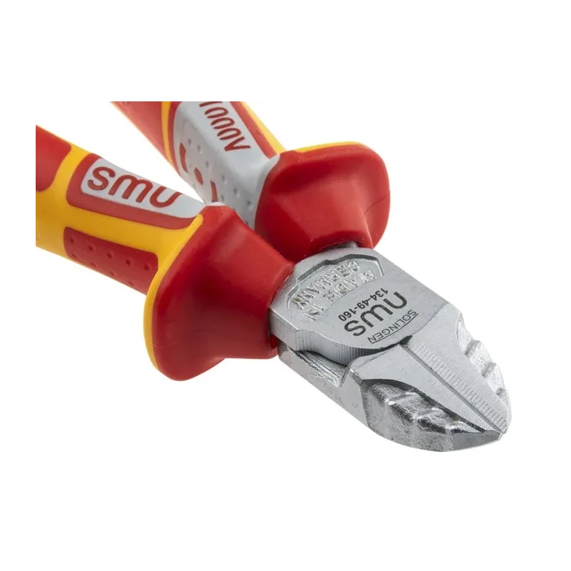 NWS VDE/1000V Approved Side ESD Safe Side Cutter with Bi-Metal Handle, 160mm Length N134-49-VDE-160-SB