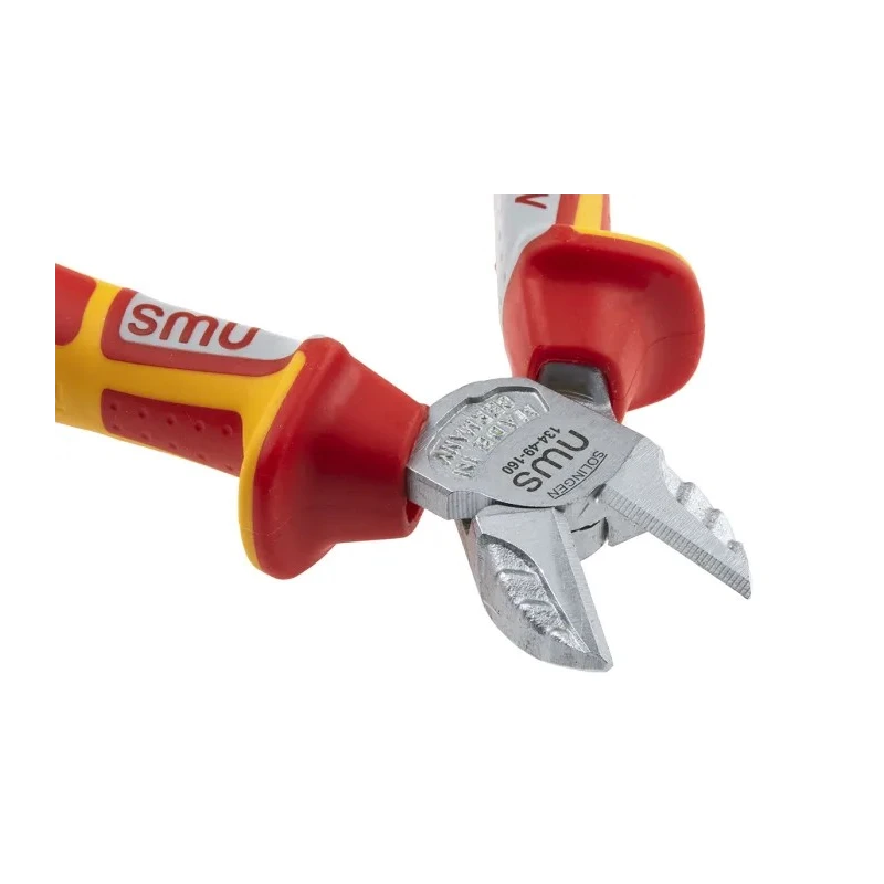 NWS VDE/1000V Approved Side ESD Safe Side Cutter with Bi-Metal Handle, 160mm Length N134-49-VDE-160-SB