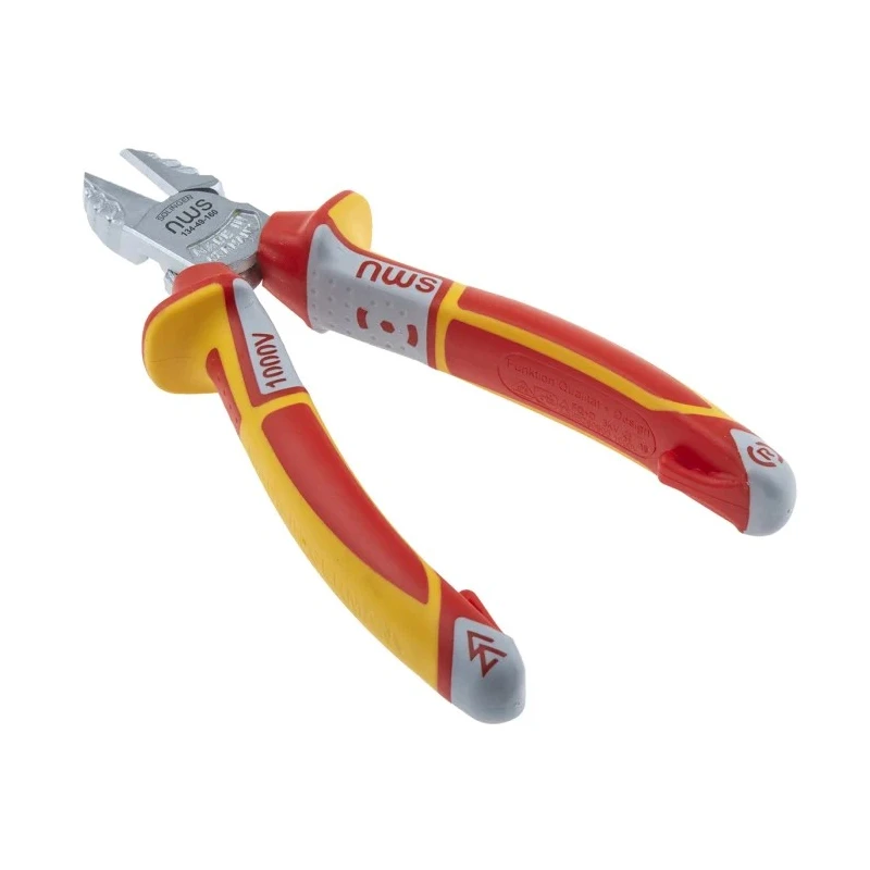 NWS VDE/1000V Approved Side ESD Safe Side Cutter with Bi-Metal Handle, 160mm Length N134-49-VDE-160-SB