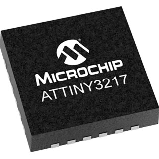 Microchip 8-bit AVR Microcontroller with 32kB Flash, 2kB SRAM, 20 MHz Clock, 24-Pin VQFN Package ATTINY3217