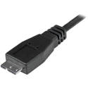 StarTech.com USB 3.1 High-Speed Male USB 3.2 Type C to Male Micro USB Type B Cable, Black PVC Jacket, 500mm USB31CUB50CM
