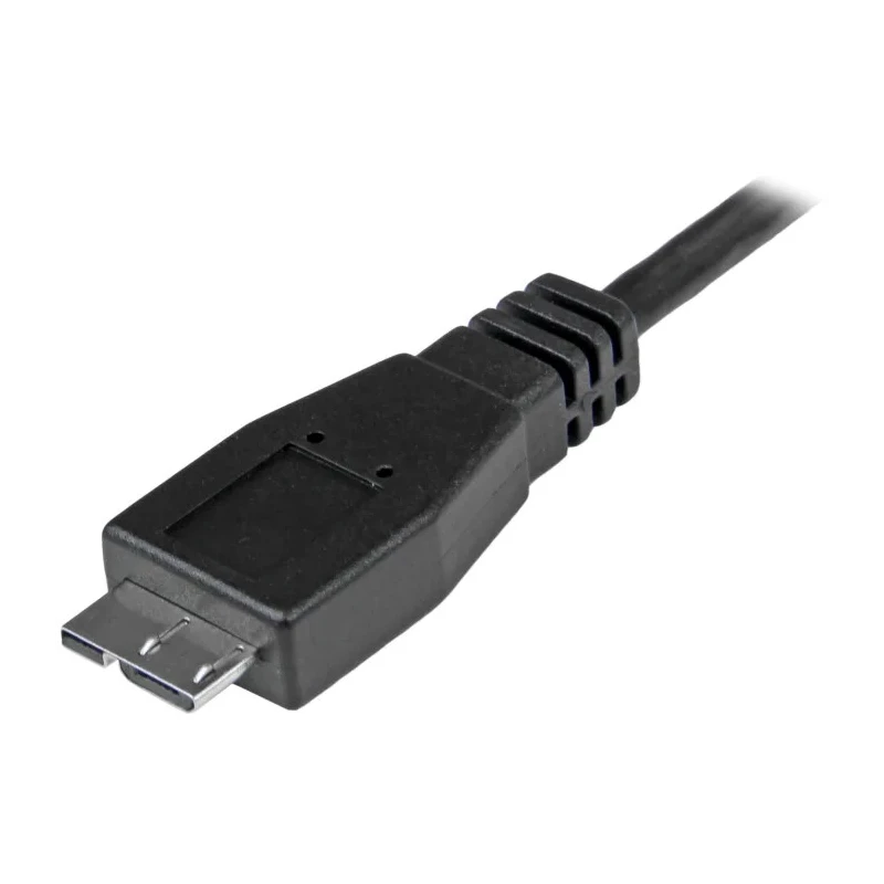 StarTech.com USB 3.1 High-Speed Male USB 3.2 Type C to Male Micro USB Type B Cable, Black PVC Jacket, 500mm USB31CUB50CM