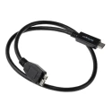 StarTech.com USB 3.1 High-Speed Male USB 3.2 Type C to Male Micro USB Type B Cable, Black PVC Jacket, 500mm USB31CUB50CM