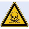 Wolk Hazard Warning Sign Toxic Aluminium 200mm x 200mm Germany 11.0164