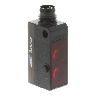 Baumer Diffuse Photoelectric Sensor, Block Sensor, 20 mm to 120 mm Detection Range, PNP Output, IP67 Rated FHDK 10P5101/S35A