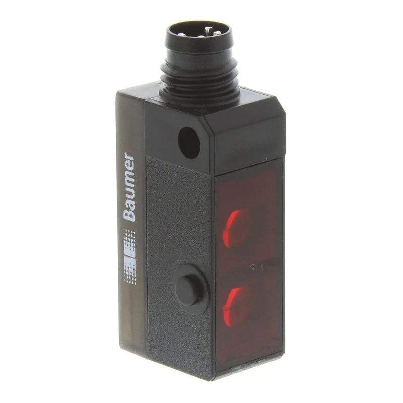 Baumer Diffuse Photoelectric Sensor, Block Sensor, 20 mm to 120 mm Detection Range, PNP Output, IP67 Rated FHDK 10P5101/S35A
