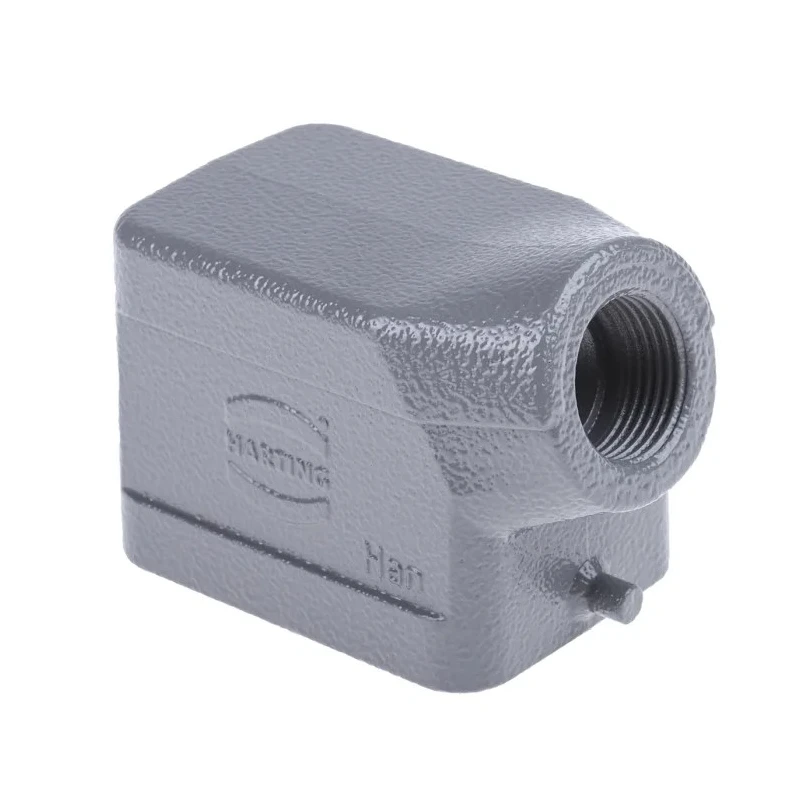 HARTING Han B Range Heavy Duty Power Connector Hood Die Cast Aluminium, Side Cable Entry M20, Single Lever 19300061540