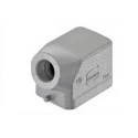 HARTING Han B Range Heavy Duty Power Connector Hood Die Cast Aluminium, Side Cable Entry M20, Single Lever 19300061540