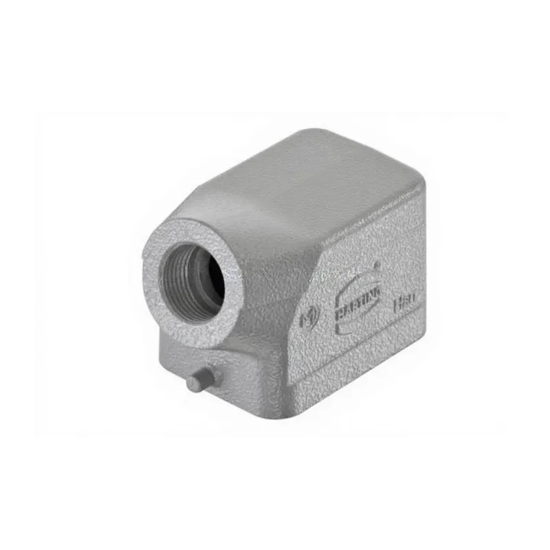 HARTING Han B Range Heavy Duty Power Connector Hood Die Cast Aluminium, Side Cable Entry M20, Single Lever 19300061540