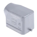 HARTING Han B Range Heavy Duty Power Connector Hood Die Cast Aluminium, Side Cable Entry M20, Single Lever 19300061540