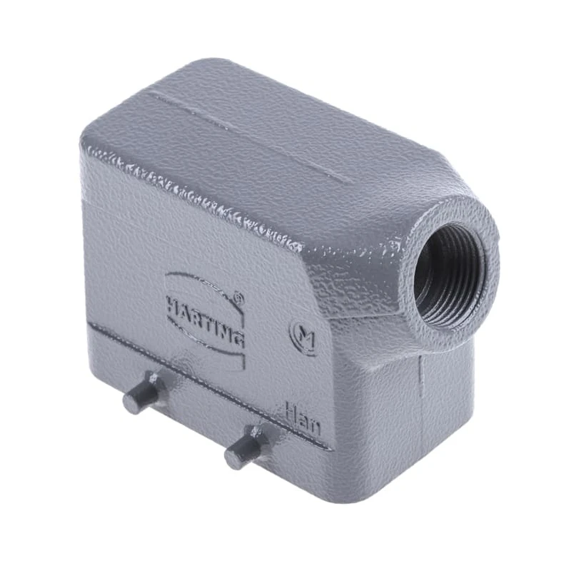 HARTING Han B Range Heavy Duty Power Connector Hood 2 Lever Locking, Die Cast Aluminium, IP65-IP67, Size 10B 19300101520
