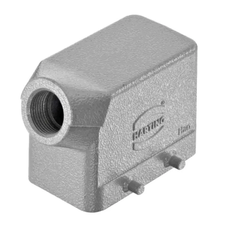 HARTING Han B Range Heavy Duty Power Connector Hood 2 Lever Locking, Die Cast Aluminium, IP65-IP67, Size 10B 19300101520