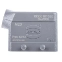 HARTING Han B Range Heavy Duty Power Connector Hood 2 Lever Locking, Die Cast Aluminium, IP65-IP67, Size 10B 19300101520