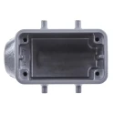 HARTING Han B Range Heavy Duty Power Connector Hood 2 Lever Locking, Die Cast Aluminium, IP65-IP67, Size 10B 19300101520