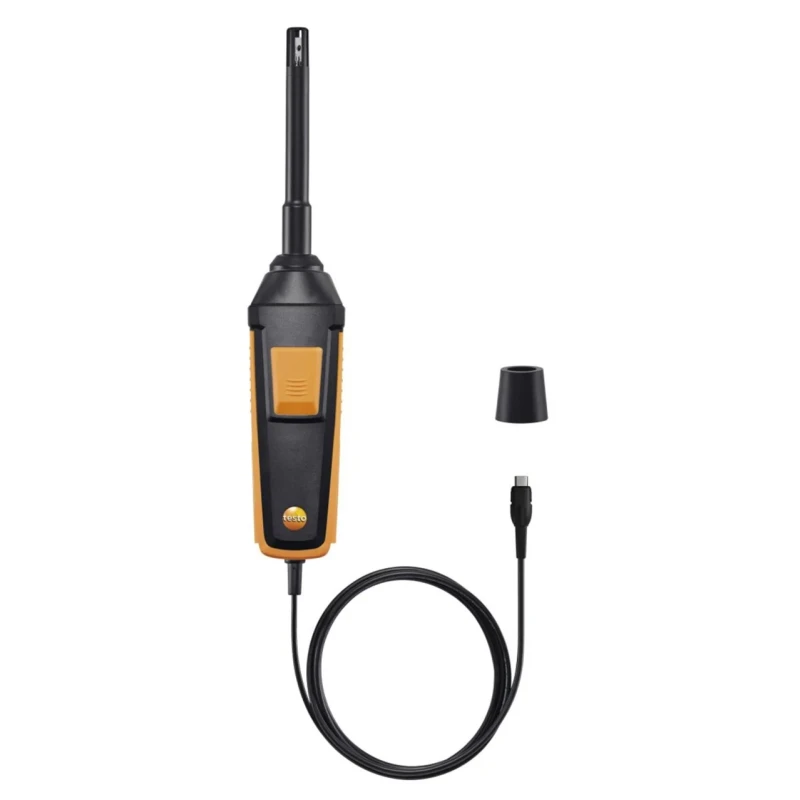 Testo Data Logging Probe 70 °C Max, 100 %RH Max, Battery-Powered 0636 9732