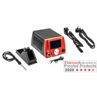 RS PRO Soldering Station 75 W, 220V-240V, ESD Safe, LCD Display 176-5834