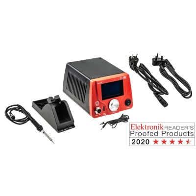 RS PRO Soldering Station 75 W, 220V-240V, ESD Safe, LCD Display 176-5834