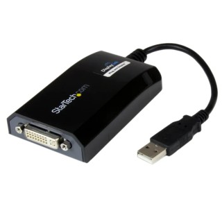 StarTech.com USB to DVI Adapter USB 2.0 External Graphics Card Support 1 Display 1920 x 1200 Resolution USB2DVIPRO2