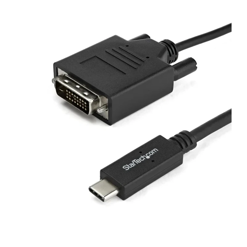 RS PRO USB Type-C to DVI Adapter Cable USB 3.1, Thunderbolt 3 Compatible, 1 m, 1920 x 1200 Resolution CDP2DVIMM1MB