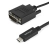 RS PRO USB Type-C to DVI Adapter Cable USB 3.1, Thunderbolt 3 Compatible, 1 m, 1920 x 1200 Resolution CDP2DVIMM1MB