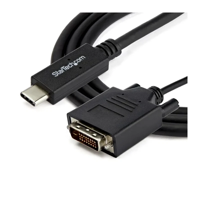 RS PRO USB Type-C to DVI Adapter Cable USB 3.1, Thunderbolt 3 Compatible, 1 m, 1920 x 1200 Resolution CDP2DVIMM1MB