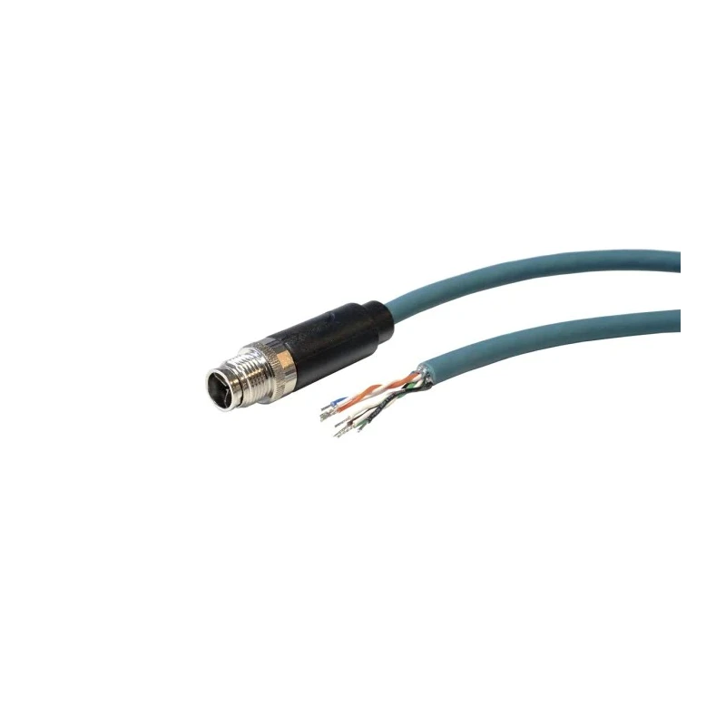Bulgin Sensor Actuator Cable Male 8 Way Straight to Female 8 Way Unterminated 48V AC IP67 PXPTPU12FIM08XCL020PU