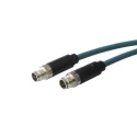 Bulgin Male 8 Way M12 Straight to Female 8 Way M12 Straight Sensor Actuator Cable 1 m PXPTPU12FIM08XFI010PU