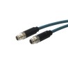 Bulgin Male 8 Way M12 Straight to Female 8 Way M12 Straight Sensor Actuator Cable 1 m PXPTPU12FIM08XFI010PU