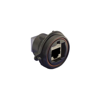 Bulgin PX0893 Series RJ45 Connector Female Panel Mount Shielded Straight 1 Port PX0893