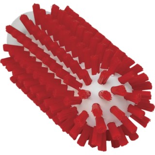Vikan Red Bottle Brush with Polyester Bristles, 10 mm Bristle Length, 140 mm Overall Length, 50 mm Diameter 5380504