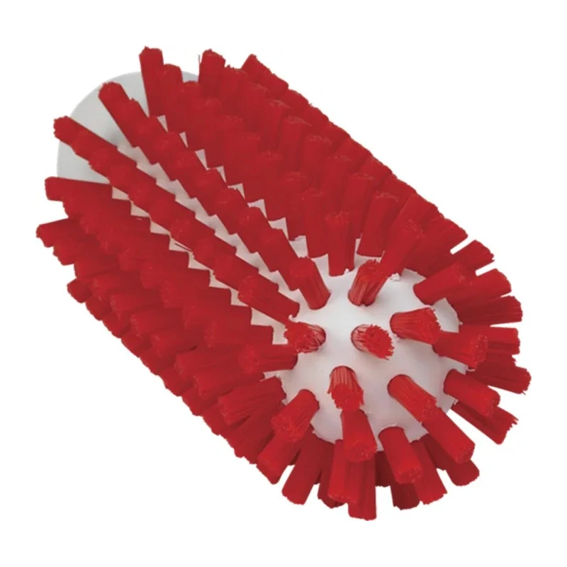 Vikan Red Bottle Brush with Polyester Bristles, 10 mm Bristle Length, 140 mm Overall Length, 50 mm Diameter 5380504