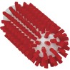 Vikan Red Bottle Brush with Polyester Bristles, 10 mm Bristle Length, 140 mm Overall Length, 50 mm Diameter 5380504