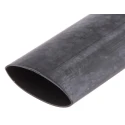 RS PRO Halogen Free Heat Shrink Tubing Black 25.4mm Sleeve Diameter x 300mm Length 2:1 Ratio 417-9611