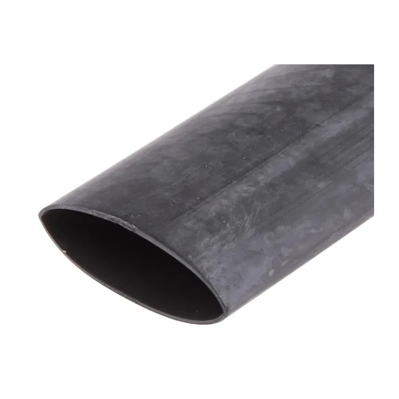 RS PRO Halogen Free Heat Shrink Tubing Black 25.4mm Sleeve Diameter x 300mm Length 2:1 Ratio 417-9611