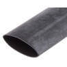 RS PRO Halogen Free Heat Shrink Tubing Black 25.4mm Sleeve Diameter x 300mm Length 2:1 Ratio 417-9611